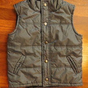 Girl's Gymboree Houndstooth Puffy Vest - Sz. S 5/6